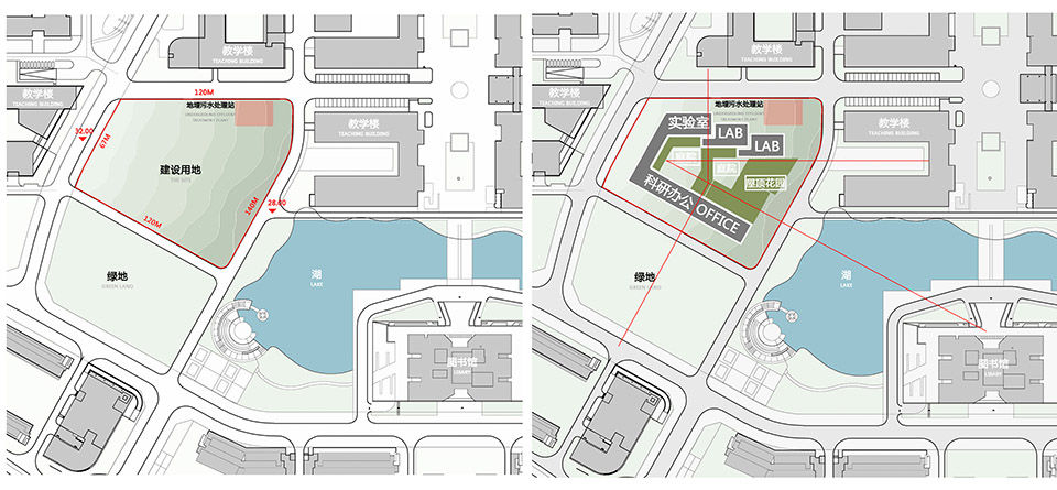 退台叠院 & 中国地质大学（武汉）环境学院楼 / 同济大学建筑设计研究院