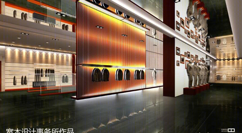厦门宽木设计打造希奴尔男装旗舰店休闲空间