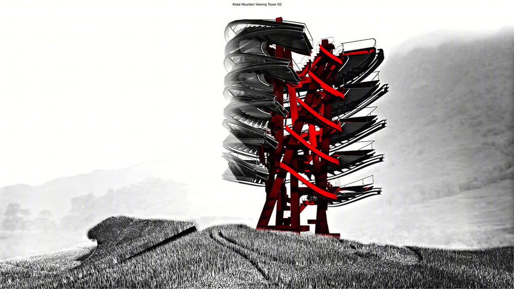 五台山螺旋观景塔——钢结构与自然环境的对话