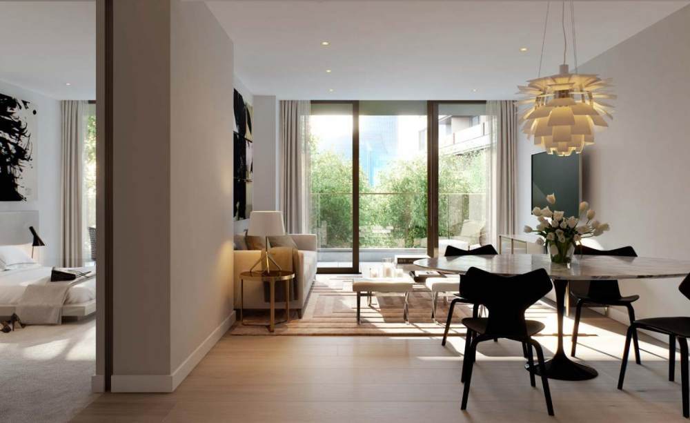 on the high rise canary wharf groups stanton williams designed residential devel
