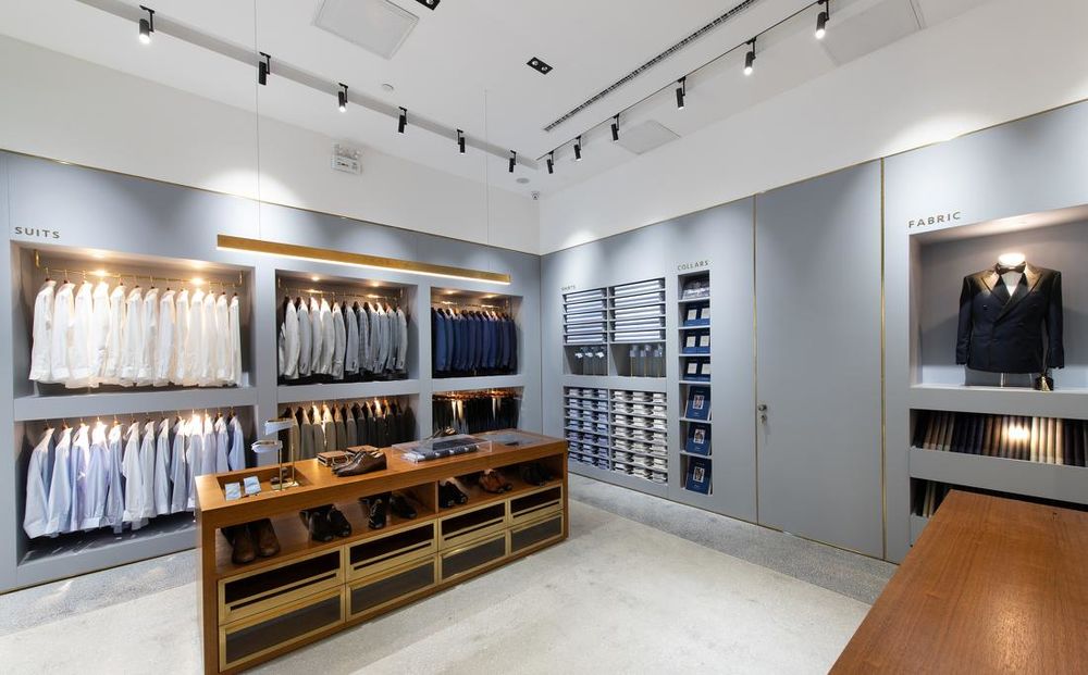 北京安贞门 70 平米现代西装店设计 | 定制展示与空间互动