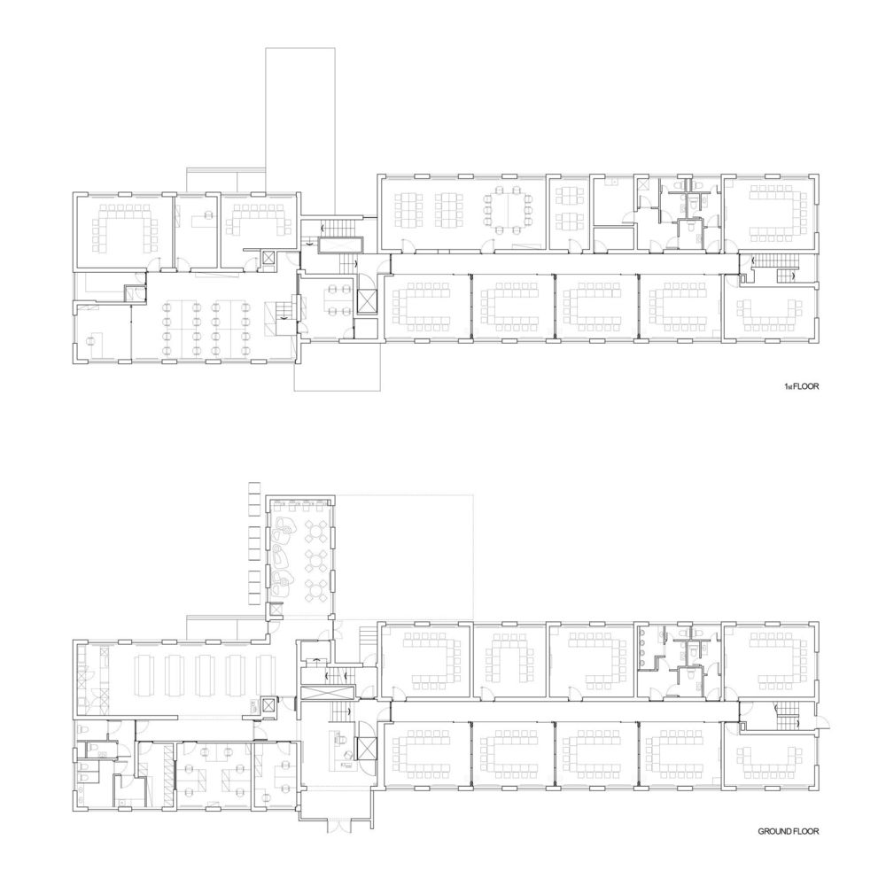 伦敦欧罗中心语言学校 | 旧建筑新生命，明亮互动的教育空间