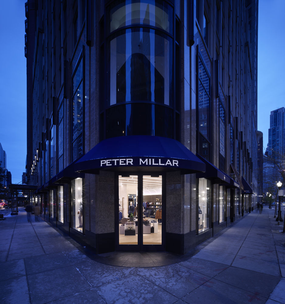 Jeffrey Hutchison & Associates 以芝加哥建筑灵感打造 Peter Millar 新店