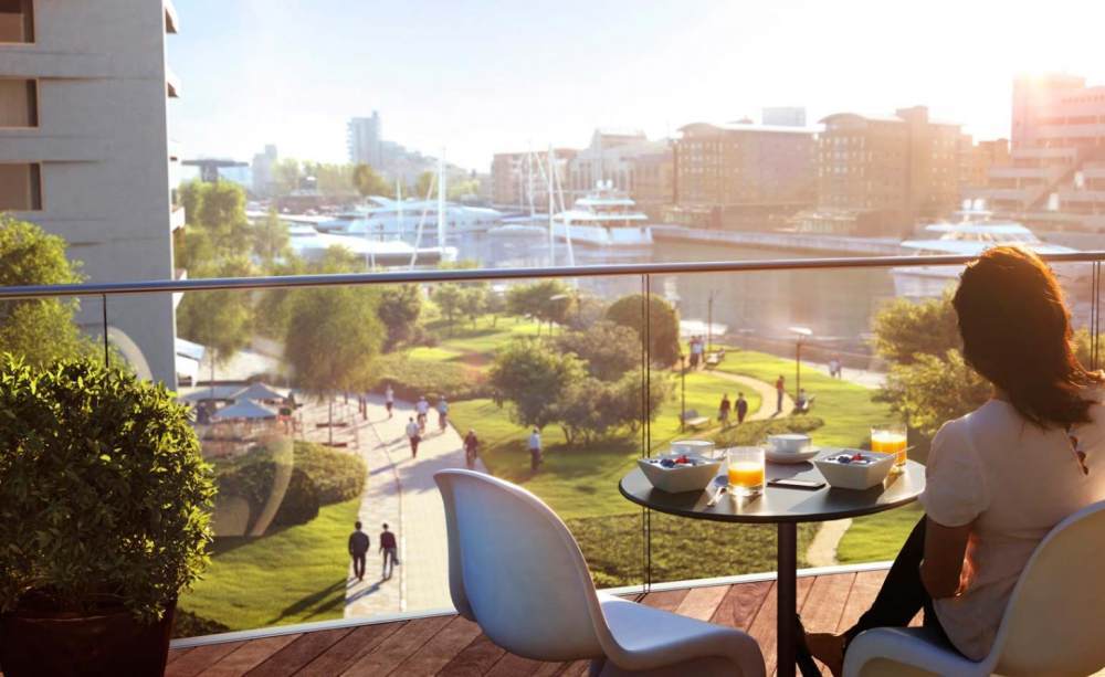 on the high rise canary wharf groups stanton williams designed residential devel