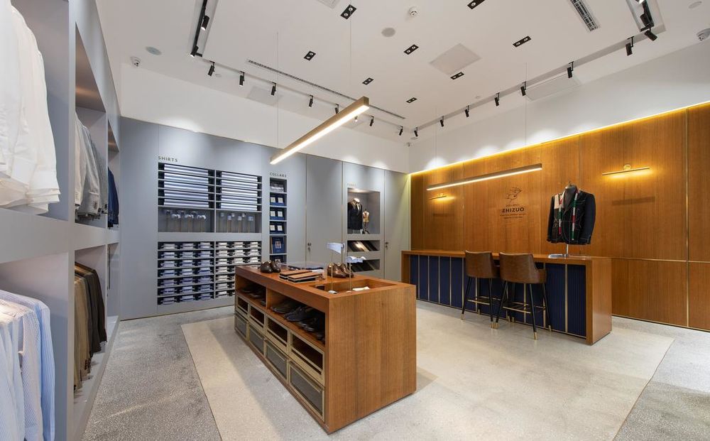 北京安贞门 70 平米现代西装店设计 | 定制展示与空间互动