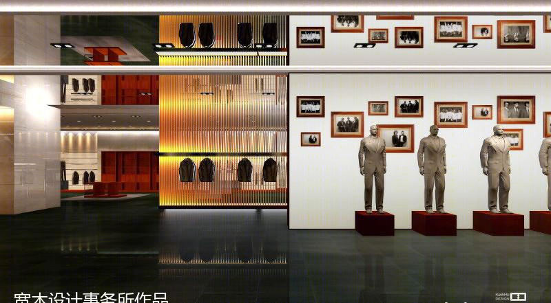厦门宽木设计打造希奴尔男装旗舰店休闲空间