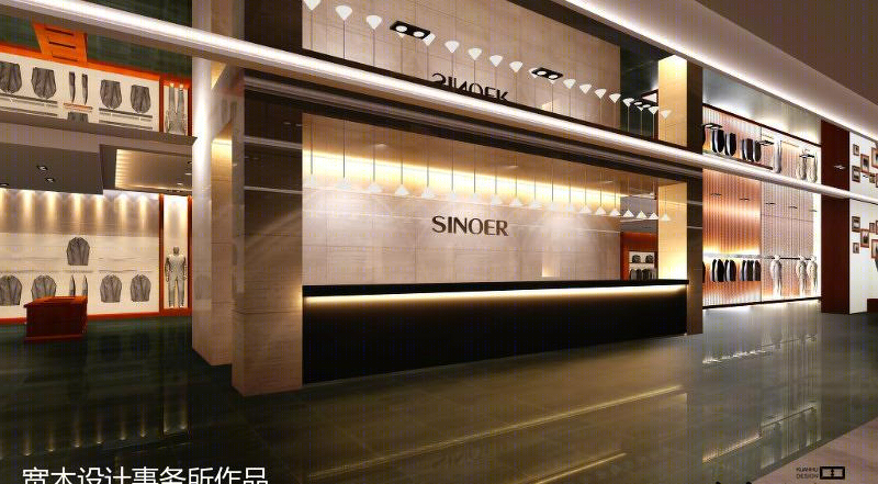 厦门宽木设计打造希奴尔男装旗舰店休闲空间