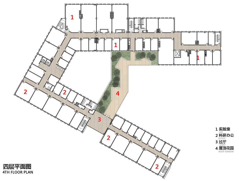 退台叠院 & 中国地质大学（武汉）环境学院楼 / 同济大学建筑设计研究院