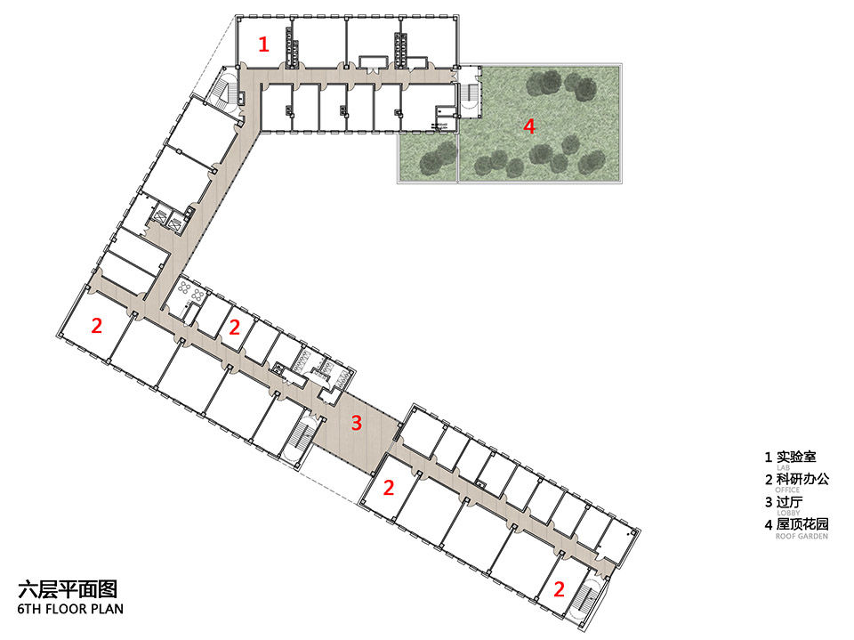 退台叠院 & 中国地质大学（武汉）环境学院楼 / 同济大学建筑设计研究院