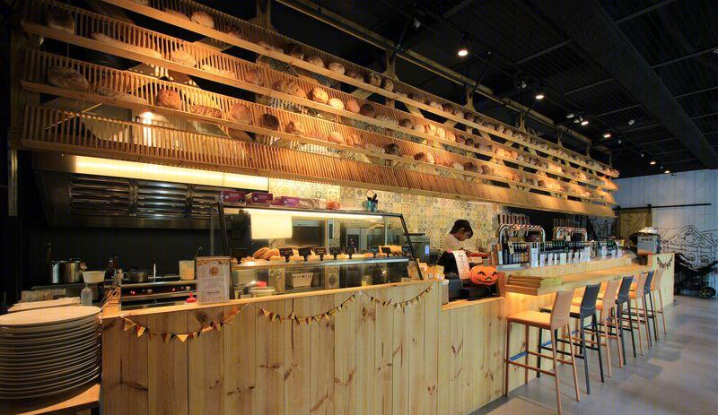 大直区旗舰咖啡店，工业风混搭异国风情