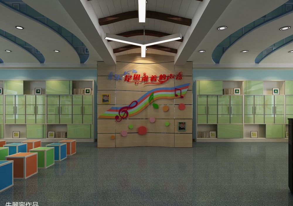 西安雁塔区机场小学部室室内设计展示