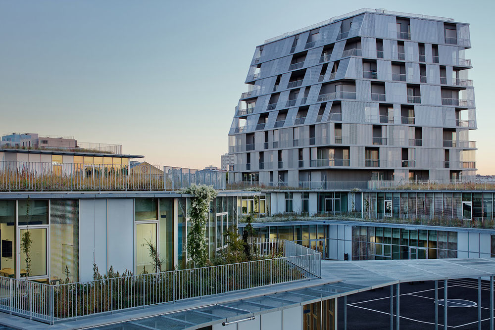 Rosalind Franklin综合体&学生宿舍，巴黎 / chartier dalix architects