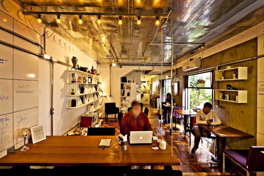 巴西 Vila Madalena 的 Coffee Lab 咖啡厅，交互式设计与可持续性的完美结合