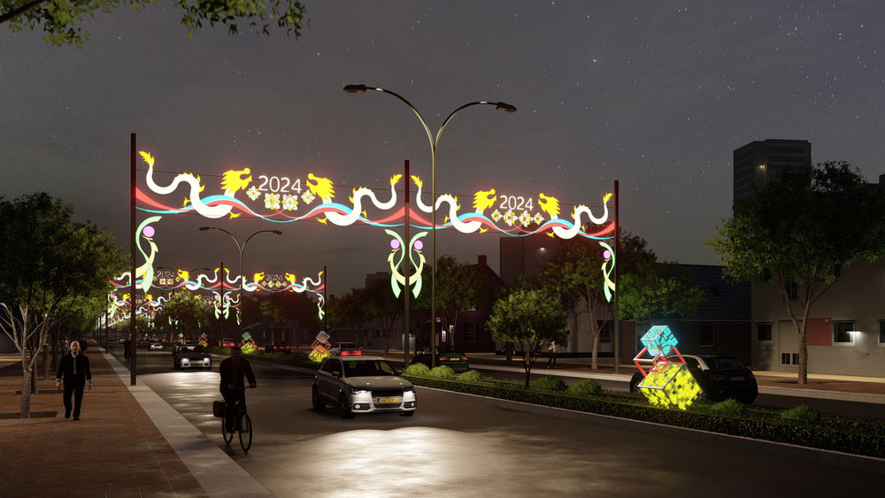 Lunar New Year decoration 2024.concept