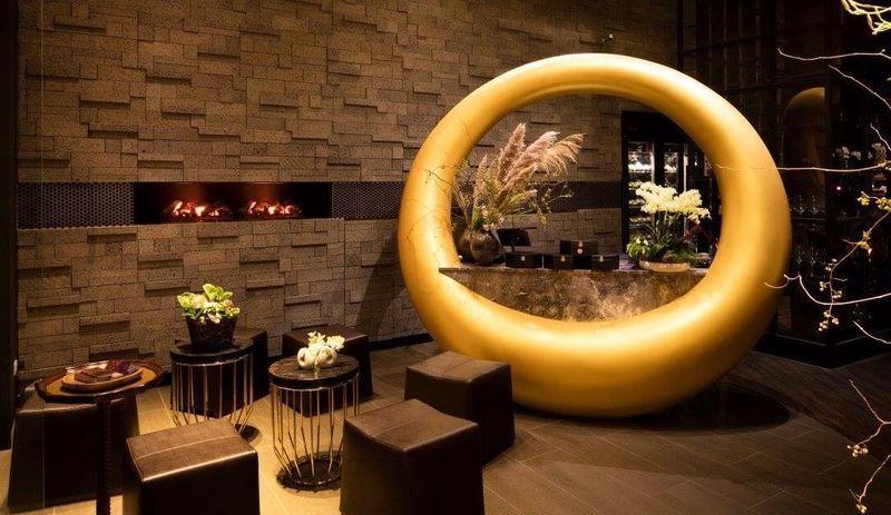 禅意金色空间，幽境幻影餐厅设计