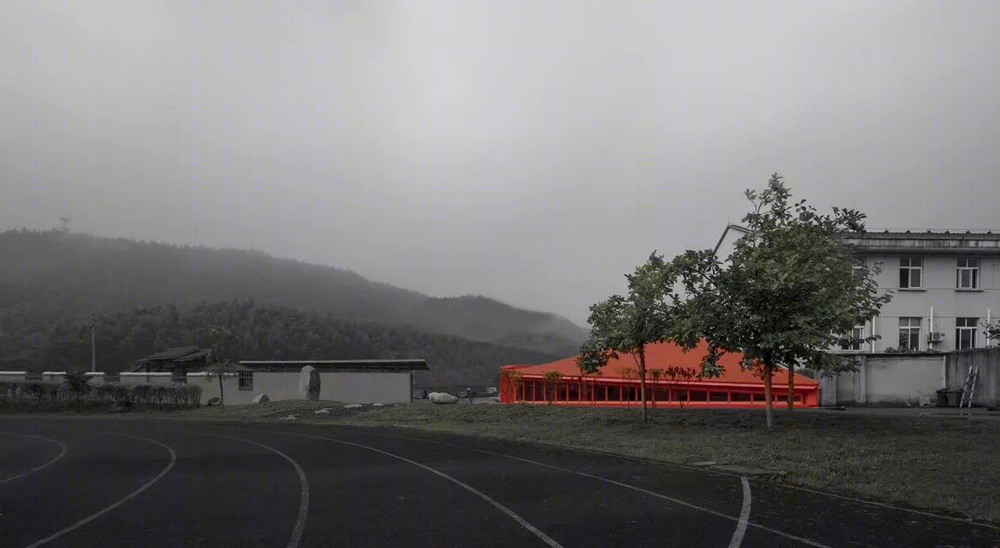 地平线上的红色音符之屋 / 郦文曦 – 里建筑事务所