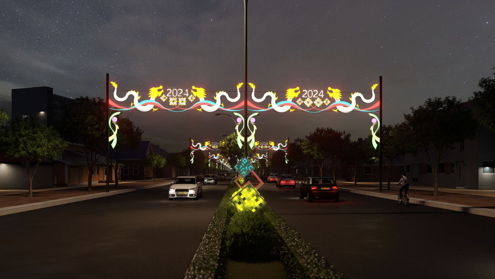 Lunar New Year decoration 2024.concept