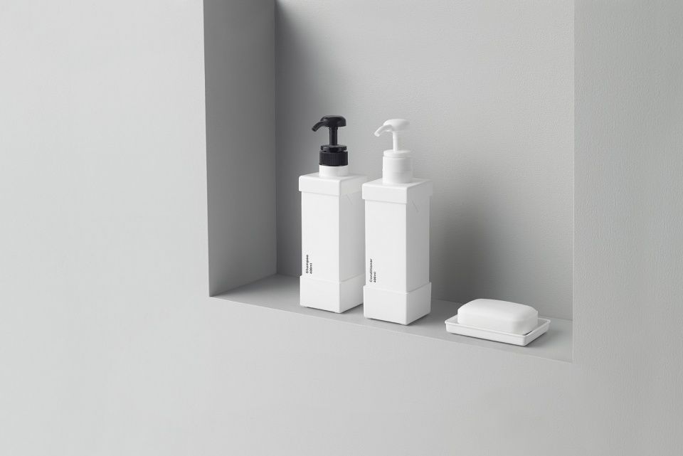 nendo 设计可多次填装洗手液、洗发水和沐浴露的环保补充容器