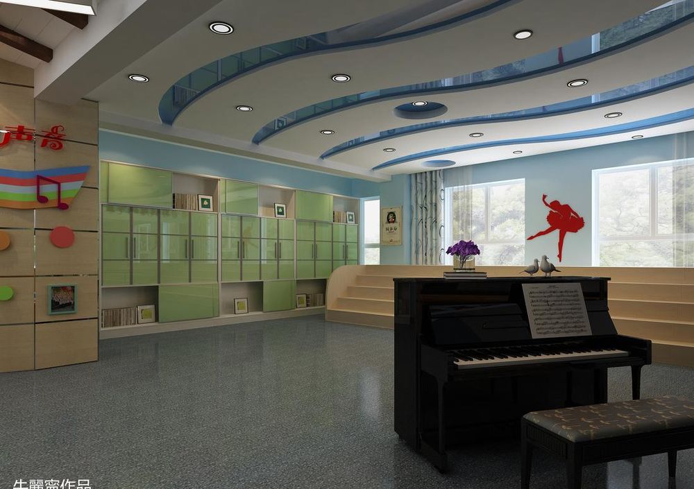 西安雁塔区机场小学部室室内设计展示