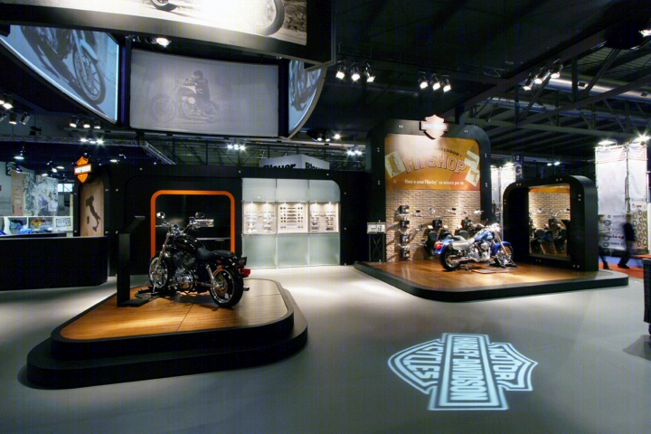 米兰 Harley-Davidson 模块化商店