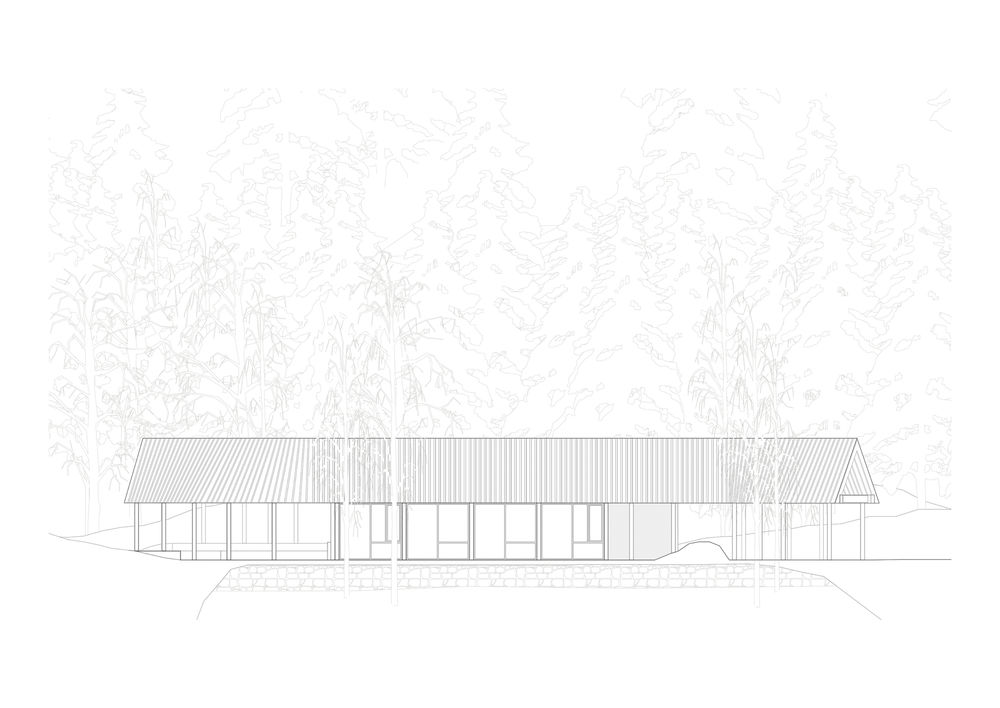 Visitor Center in Skomakerdiket Lake / Fløyen / SAAHA + Utmark