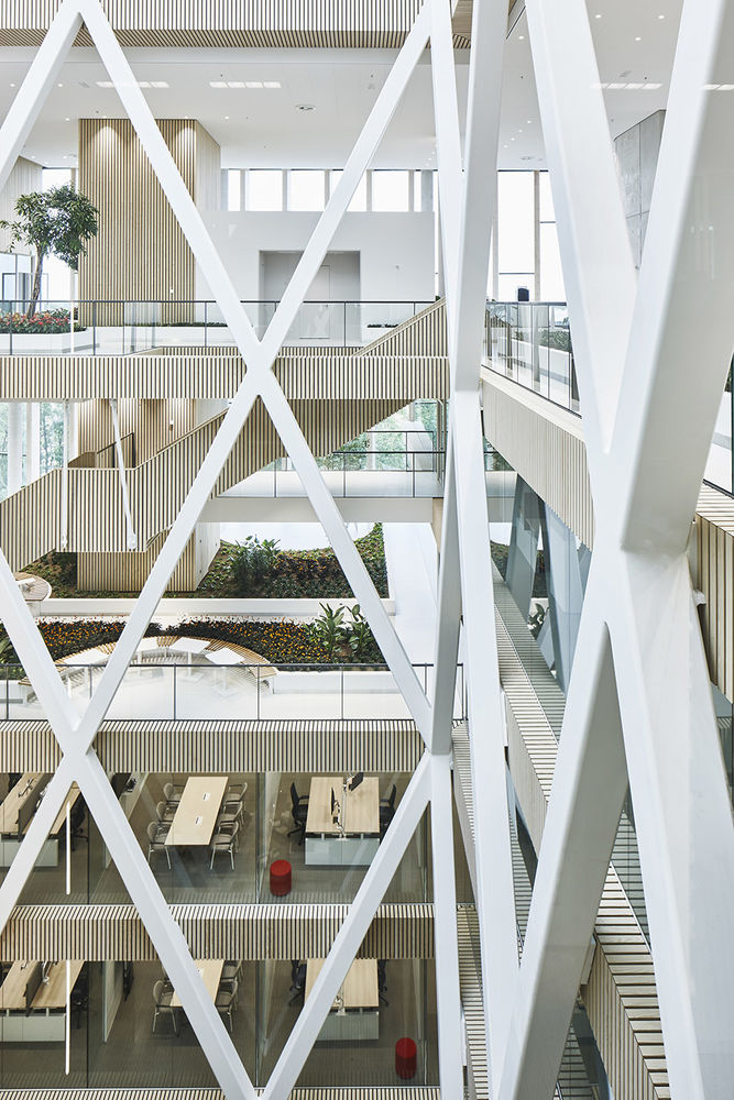 佳能生产印刷总部室内设计，荷兰 / M+R interior architecture