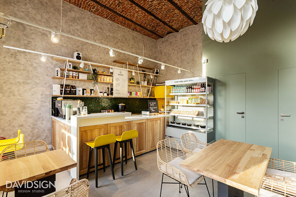 罗马尼亚 Oradea 的 Avoca Café，用绿色打造清新温馨的餐厅空间