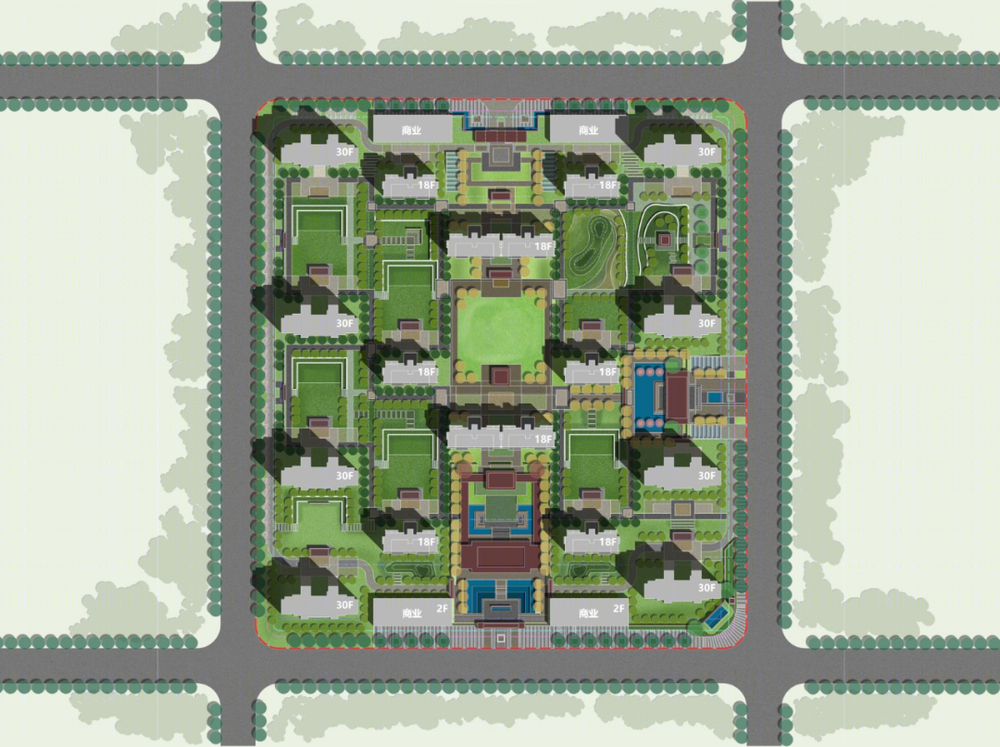 南京大学高层住宅总图设计 | 打造高品质居住空间