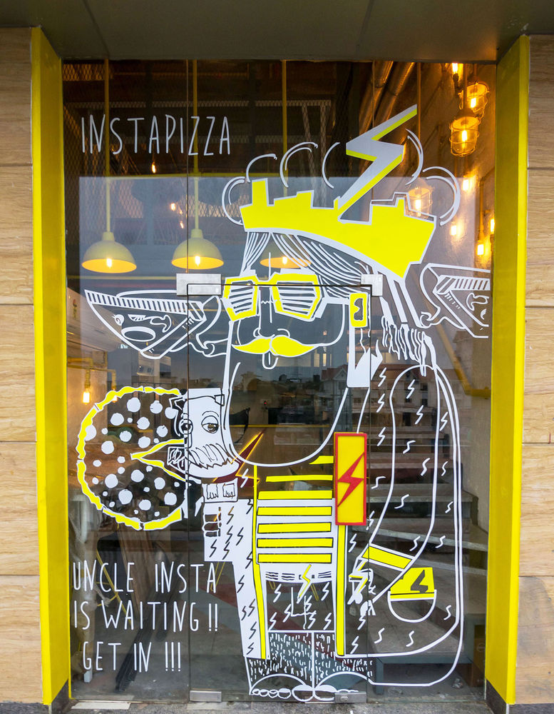 印度 Instapizza 店工业风设计，展现青年活力