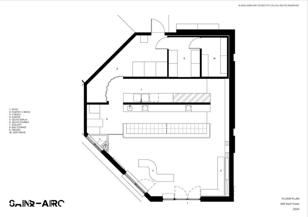 墨西拿冰淇淋店 | Sans-Arc Studio | 2023 | 澳大利亚