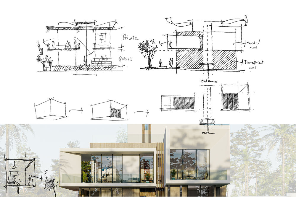 7688 private villa exterior design in dubai