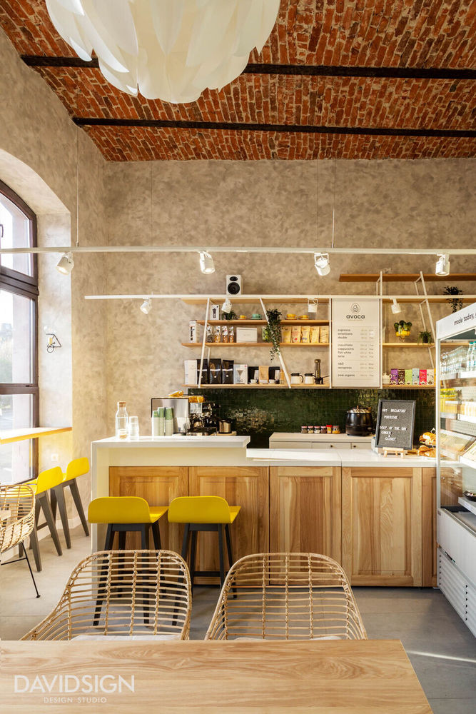 罗马尼亚 Oradea 的 Avoca Café，用绿色打造清新温馨的餐厅空间