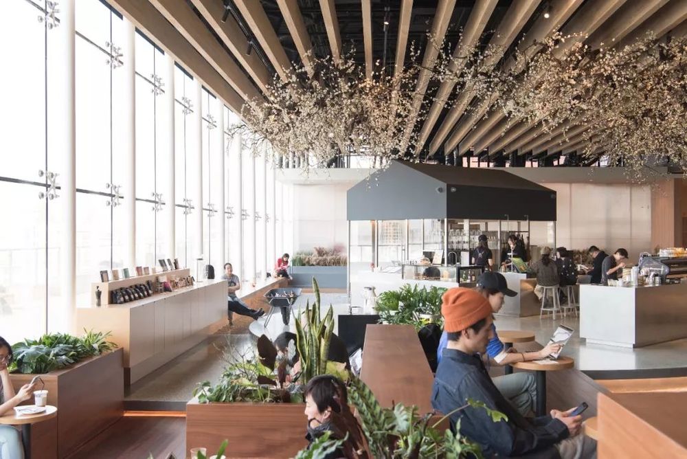 Seesaw Coffee 朝阳大悦城店 | 栈道式下沉设计营造水上庭园意境
