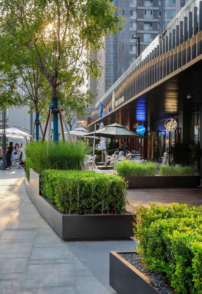 UMS里表都会丨北京朝阳区三元桥里巷InStreet 景观设计 丨中国北京