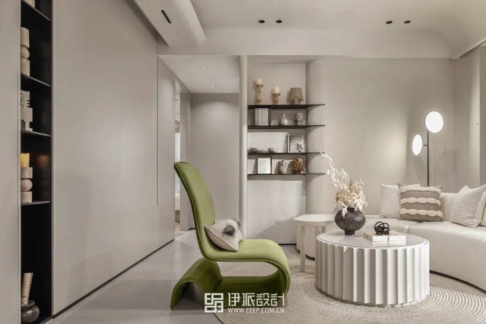 湖上云庭奶油系侘寂风样板间 | 简约与自然的完美融合