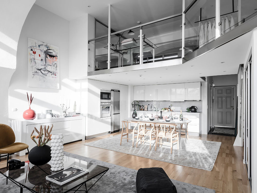 简约黑白灰 LOFT 公寓设计