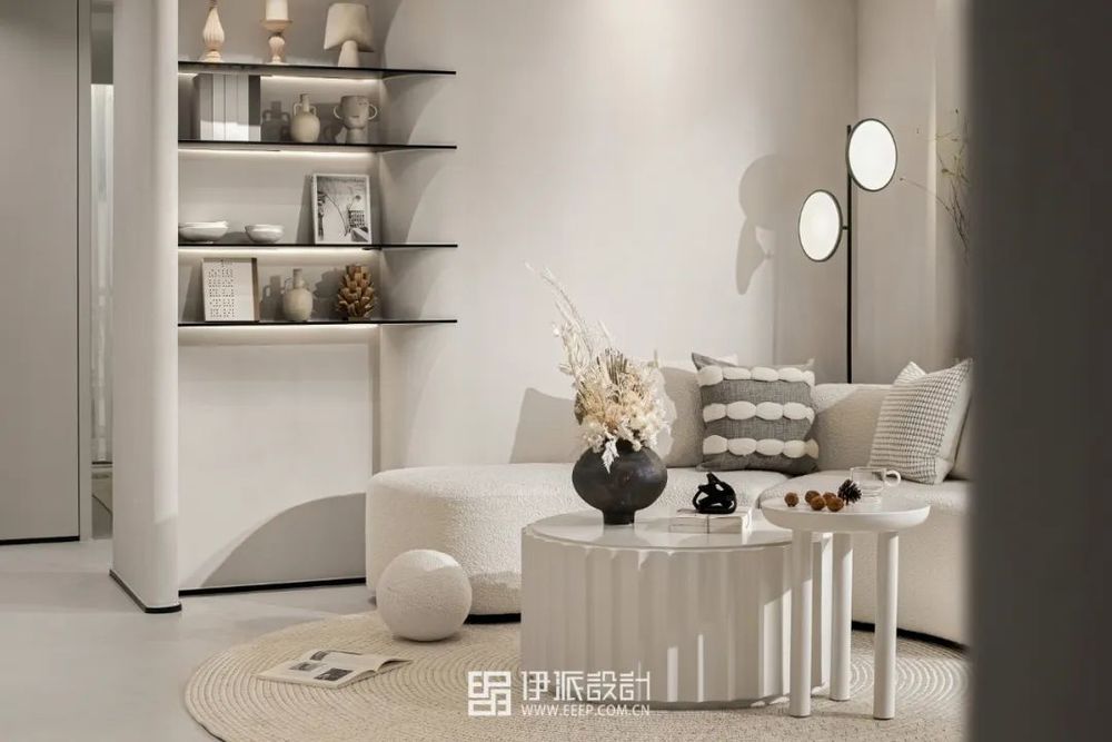 湖上云庭奶油系侘寂风样板间 | 简约与自然的完美融合