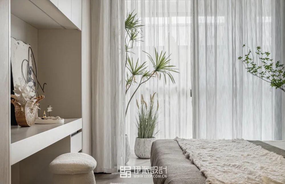 湖上云庭奶油系侘寂风样板间 | 简约与自然的完美融合