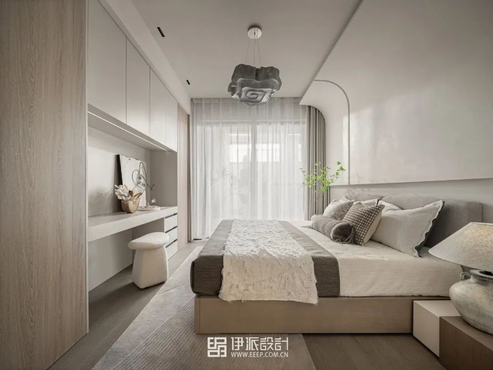 湖上云庭奶油系侘寂风样板间 | 简约与自然的完美融合