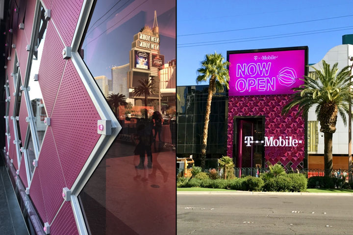 FITCH 打造的两层 T-Mobile 签名店，大胆前卫的设计让人过目难忘