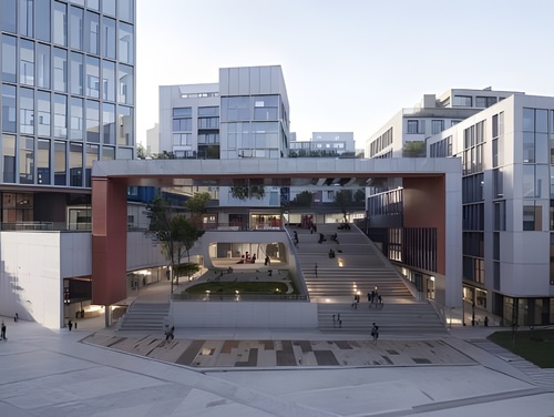 现代学校教学楼 办公楼