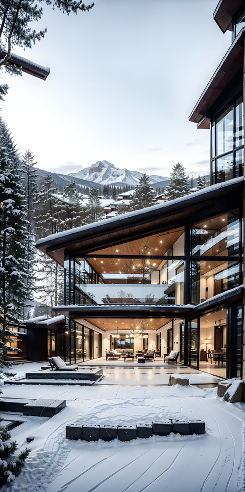 现代别墅 建筑外观