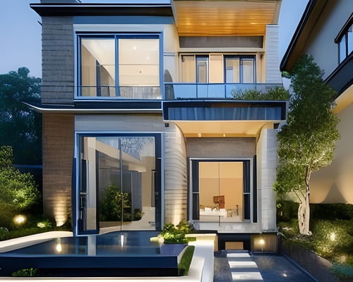 现代建筑外观 房屋住宅