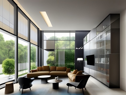 现代别墅休息区