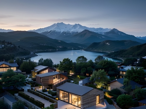 乡村住宅 小镇房屋