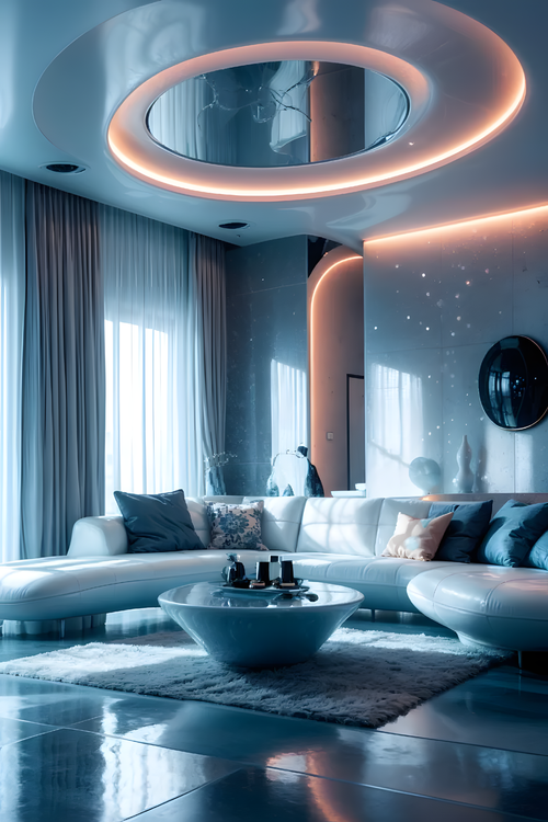 科技风家居客厅