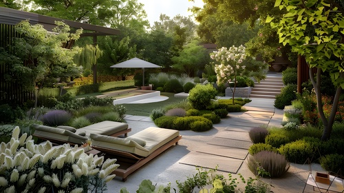 景观场景 庭院 后院 