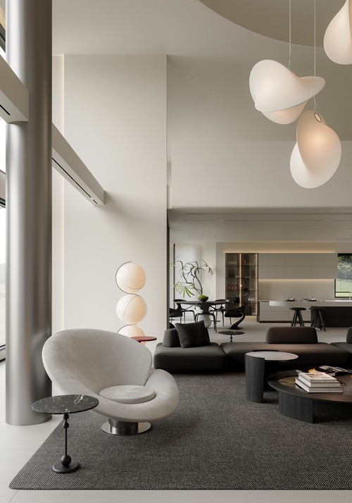 Drawing sense visual design | realistic villa guest restaurant