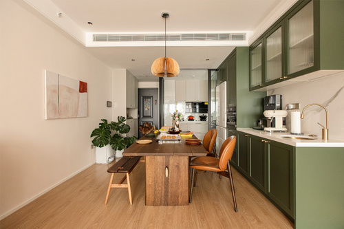 安宏基天曜 107㎡复古北欧风格婚房，温馨浪漫与宠物共成长