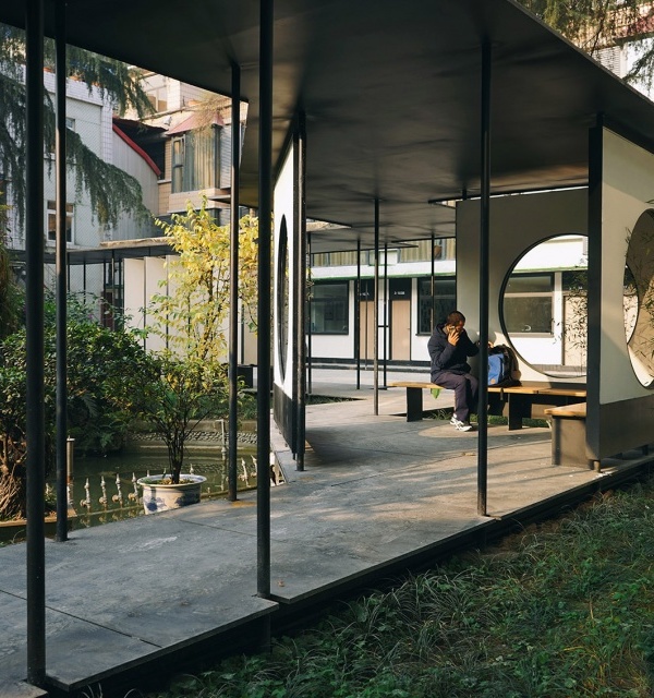 成都侠客岛花园岛庭院 | 回廊串联的公共空间